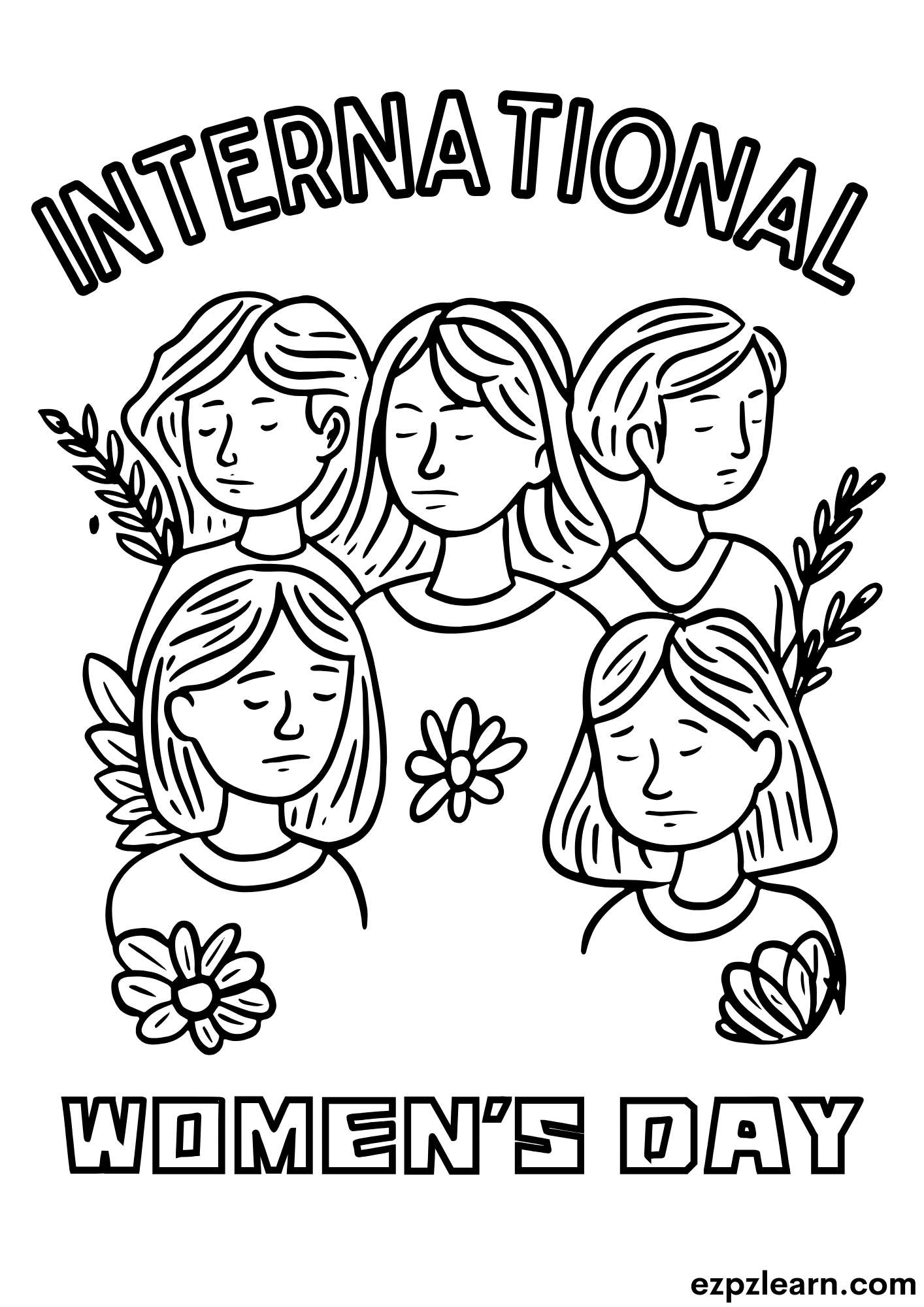 International Women's Day Coloring Activity 2 pdf